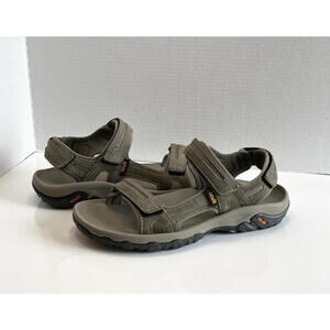 Teva Hudson Men's Size 11 Bungee Cord Brown Suede Hiking Strappy Sandals 1002433
